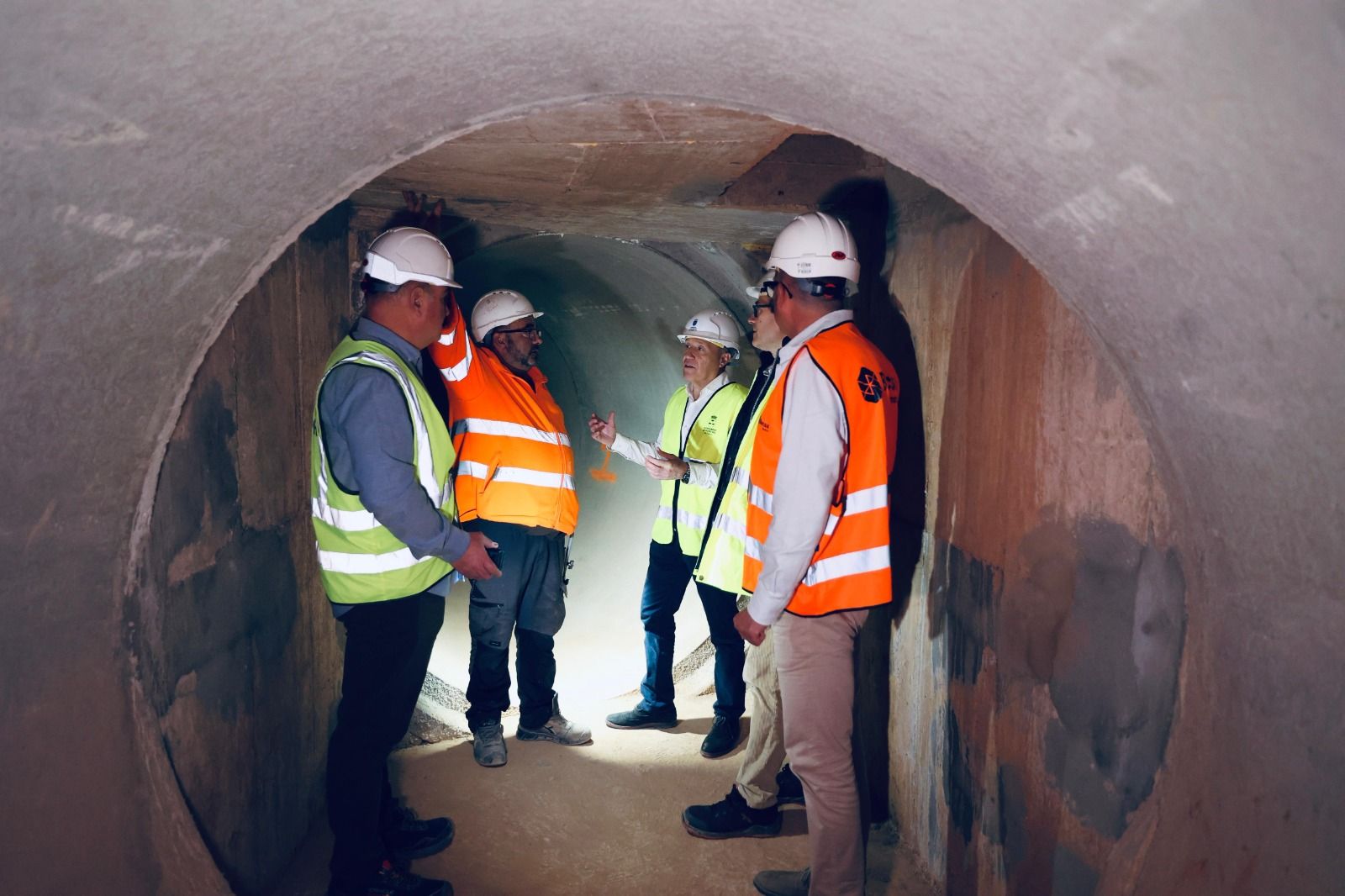 L'alcalde de Borriana visita les obres del nou gran col·lector