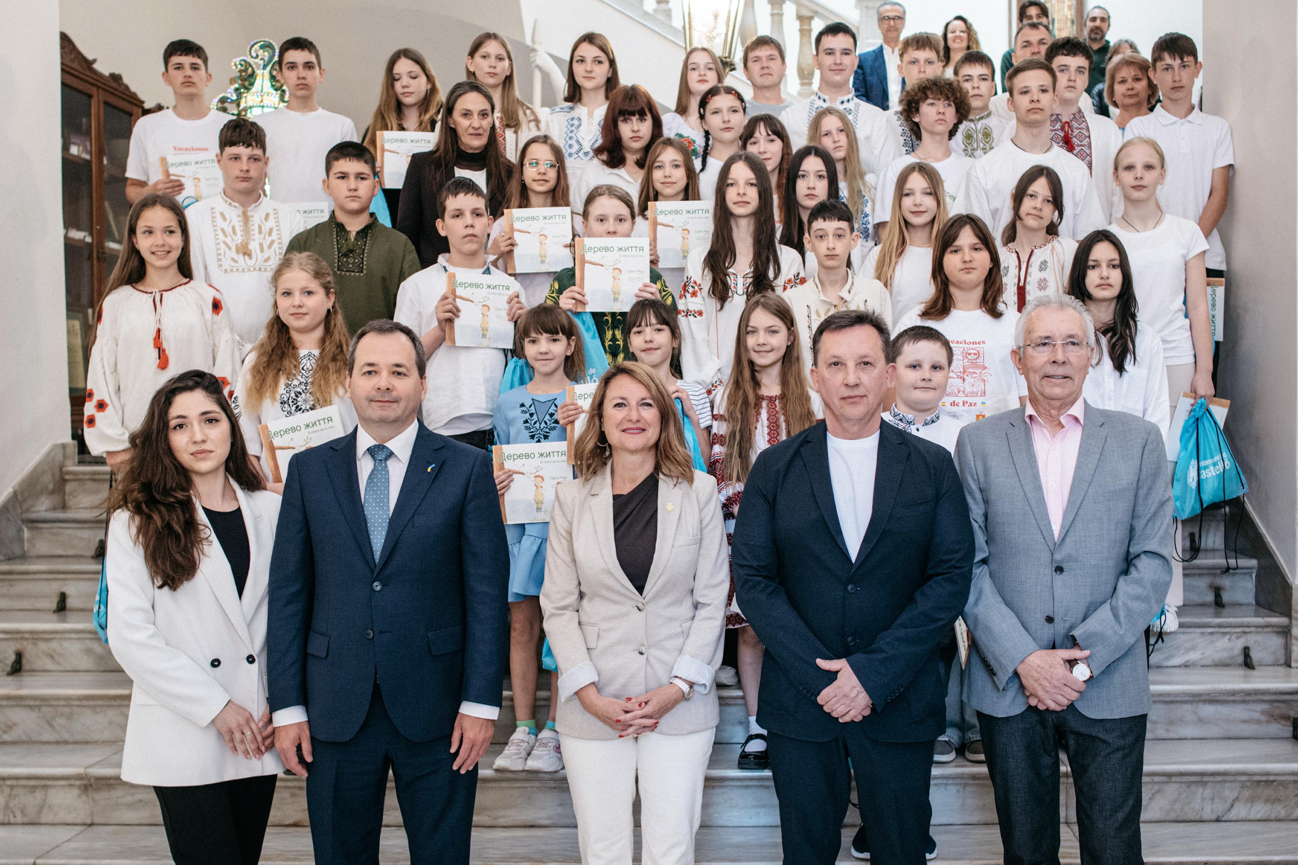 Carrasco recepció xiquets ucranians