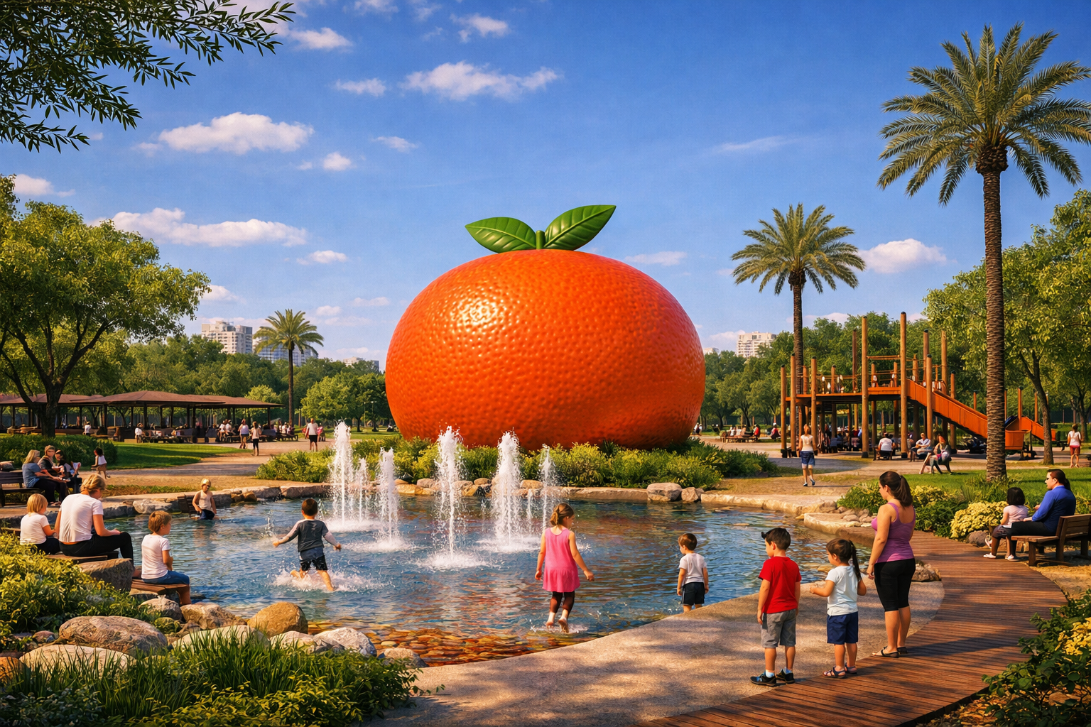 Recreació del futur Censal Parc de Castelló - Imatge generada per IA