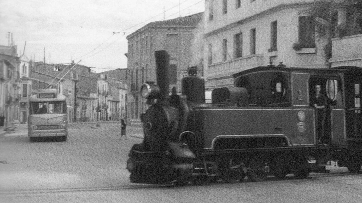 Antic tramvia de La Panderola de Castelló (Foto: Fred Mattheus - Col·lecció d'Enrique Andrés Gramage)