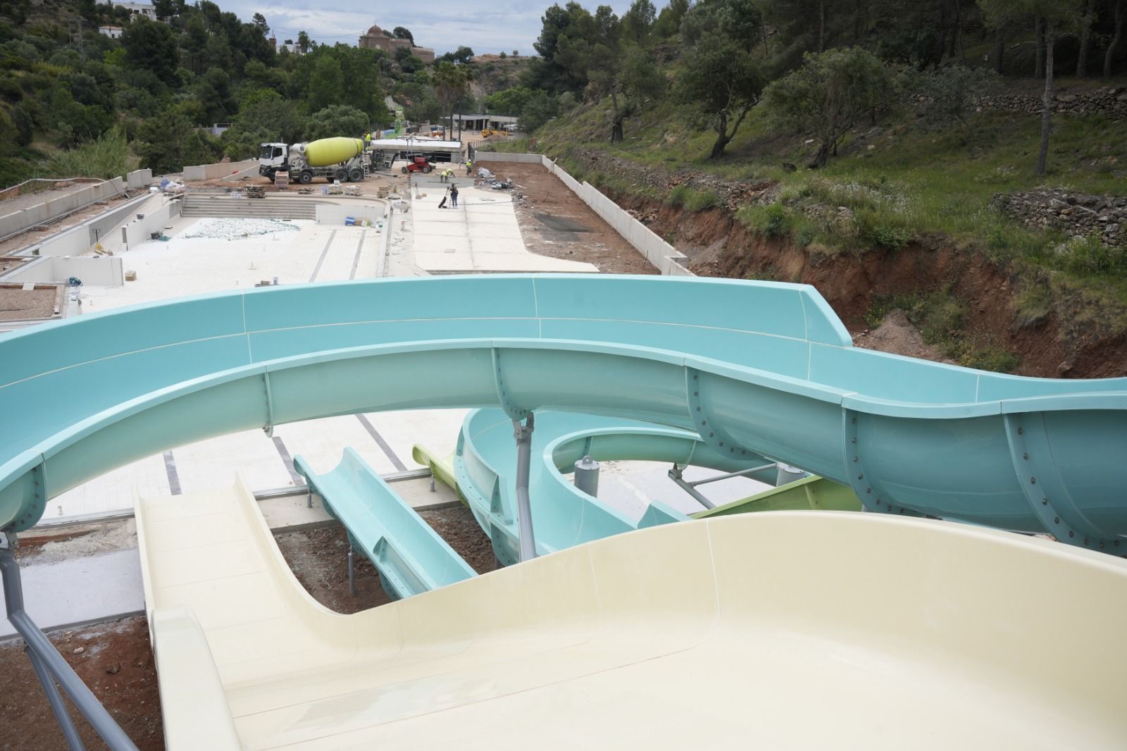 Obres del parc aquàtic de la Vall d'Uixò
