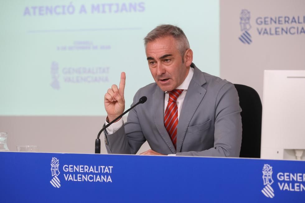 El portavoz del Consell, Miguel Barrachina