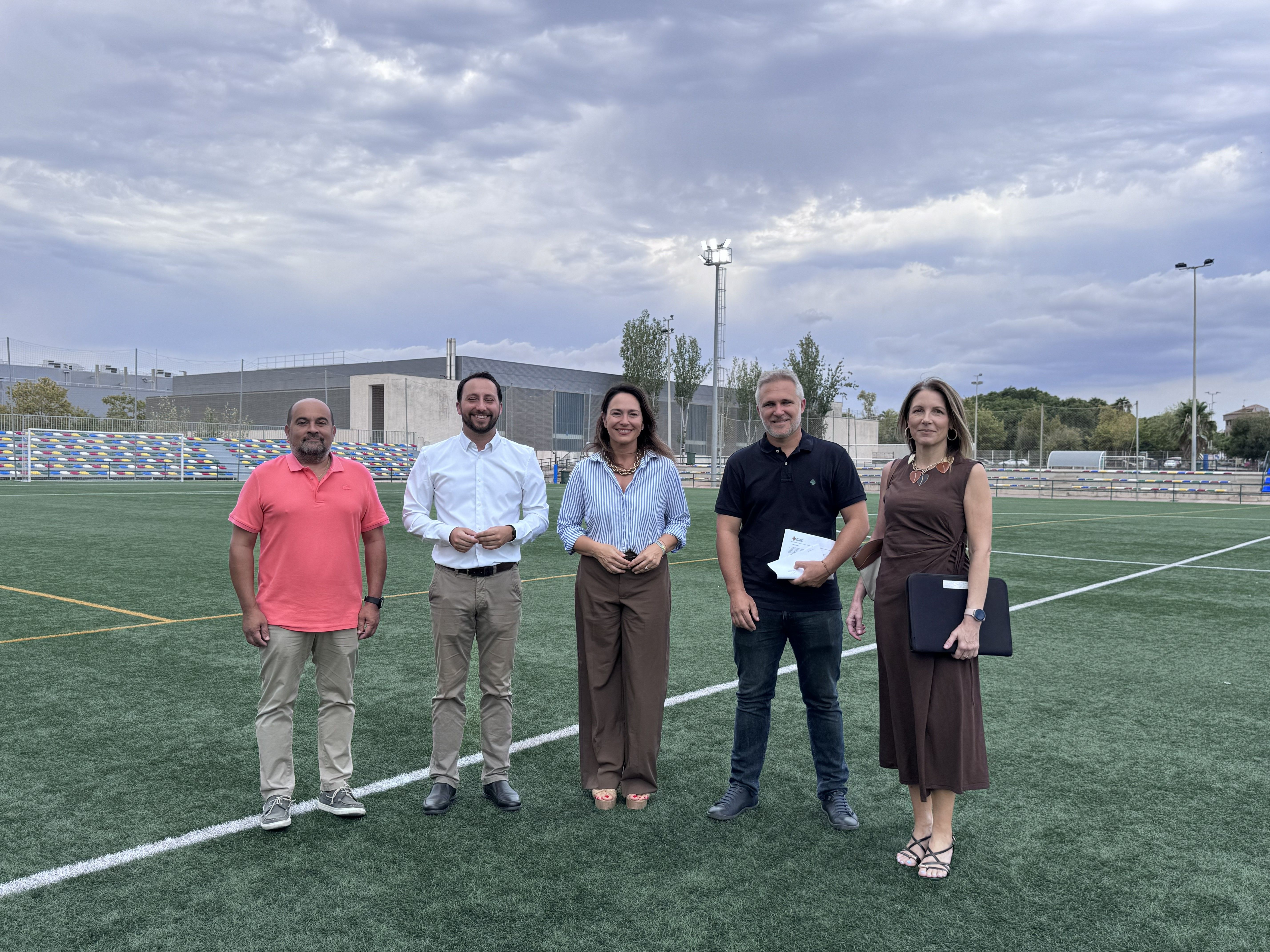 El camp de futbol de Gaetà Huguet estrena il·luminació LED El camp de futbol de Gaetà Huguet estrena il·luminació LED