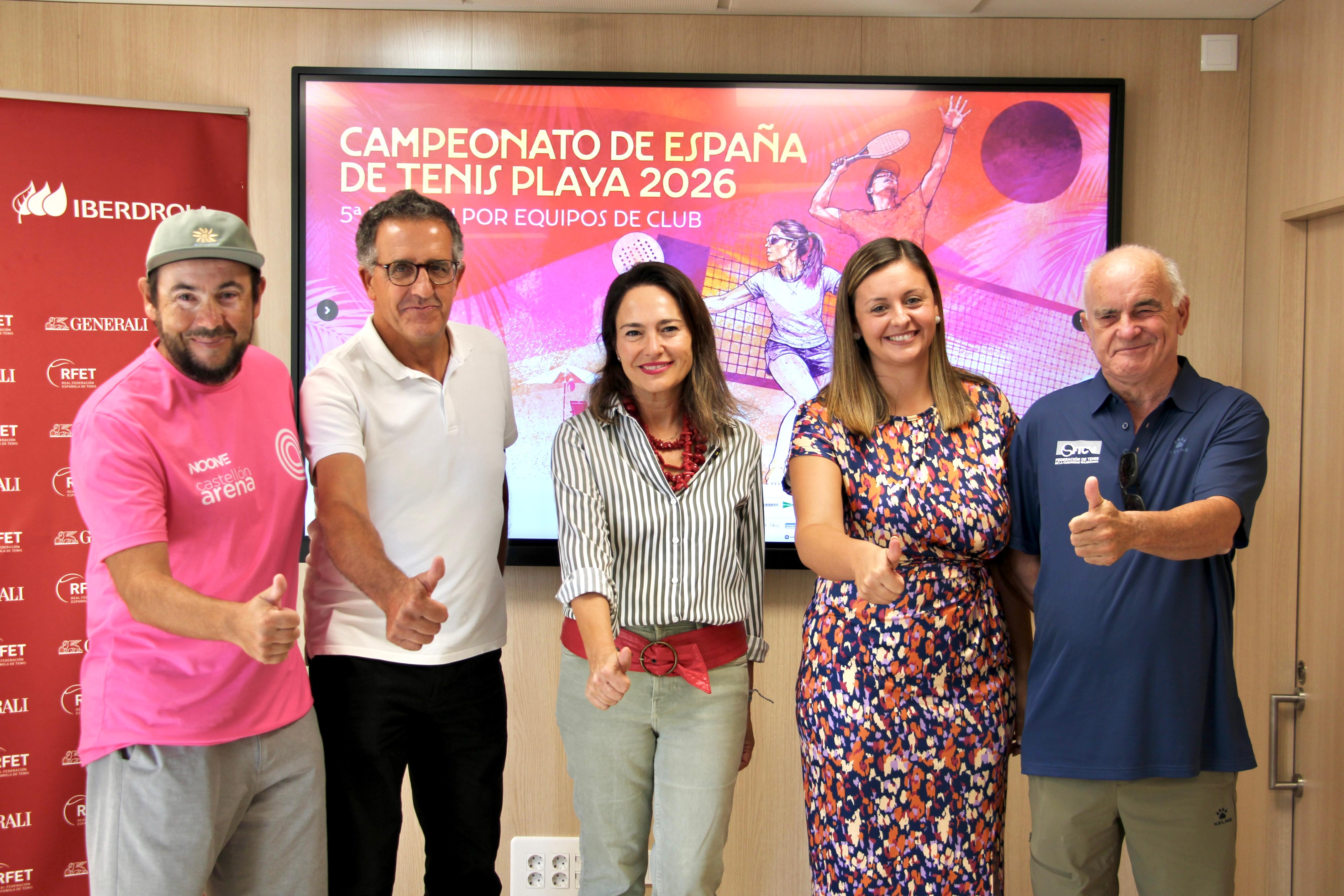Presentació de la quinta edició del campionat d'Espanya de tenis platja per equips 