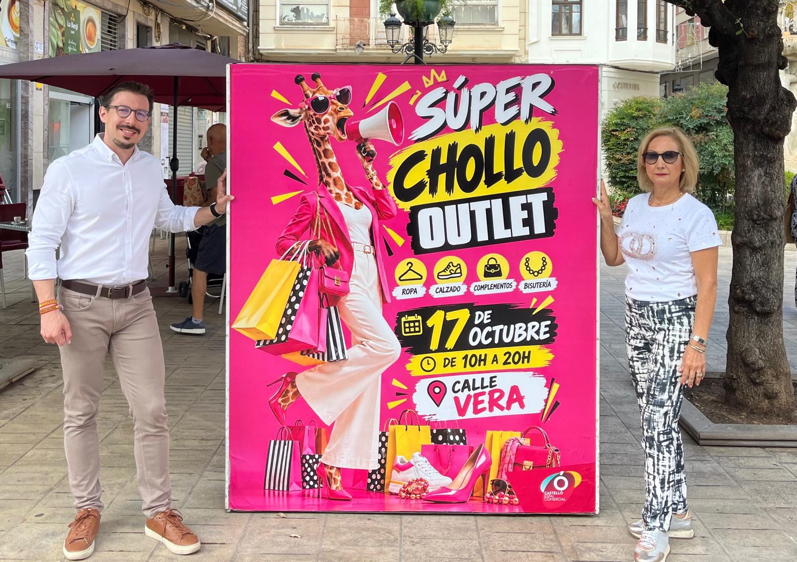 Cartell de Súper Chollo Outlet, impulsada per Castelló Espai Comercial - AJUNTAMENT DE CASTELLÓ