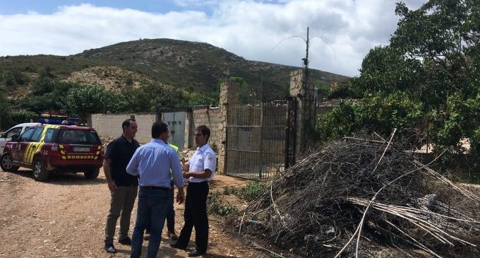 Diputación comienza a reparar los daños de las lluvias torrenciales en Càlig y Santa Magdalena