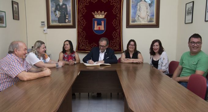 El president de la Diputació visita les obres d'Albocàsser, finançades amb 592.000 euros que provenen de la institució provincial
