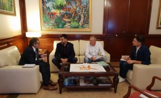 L'alcalde Alsina es reuneix amb el president Martí al Palau de la Diputació