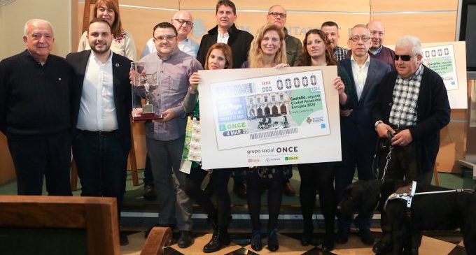El segundo premio Ciudad Accesible Europea de Castelló protagoniza el cupón de la ONCE
