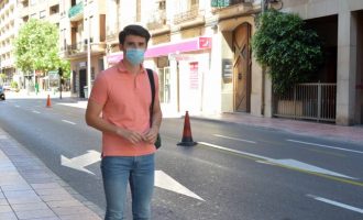 Castelló amplia la xarxa ciclable de la ciutat amb un nou carril bici al carrer Herrero