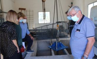 Borriana repara la bomba de buidatge de la séquia del Rajolí de la Serratella