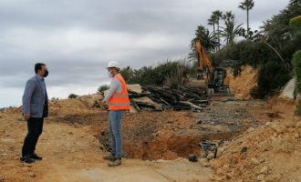 Peñíscola encara el último mes de obras en el acceso a su costa sur