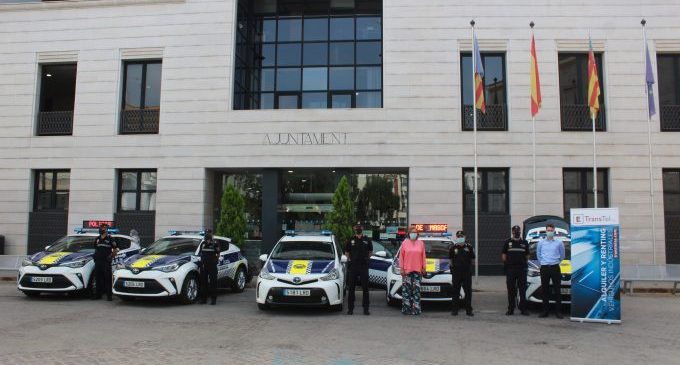 Borriana renueva parte del parque móvil de la Policía Local con cinco nuevos vehículos patrulla híbridos