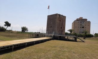 La Torre del Mar de Borriana acollirà aquest diumenge la imposició de bandes a les Reines Falleres de la localitat
