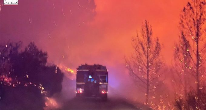 El incendio forestal de Azuébar, el más importante de la Comunitat Valenciana, afecta ya a 500 hectáreas
