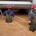 El Consorci de Bombers de Castelló realitza desenes d'intervencions per les inundacions a Benicàssim