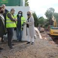 Benicàssim repara el talús de la canonada d'aigua potable que alimenta el depòsit de la Parreta
