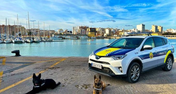 La Policia Local de Vinaròs fa un balanç positiu de la unitat canina