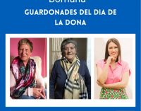 Bibiana Collado, Chelo Felip y Milagros Hernández, premiadas del ‘Dia de la Dona’ de Borriana