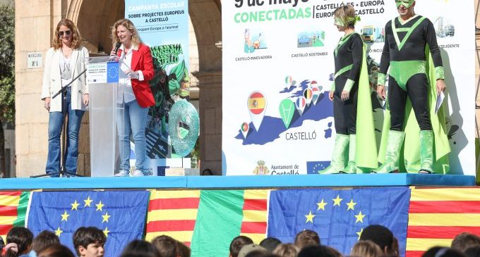 Castelló celebra amb 200 escolars el Dia d'Europa