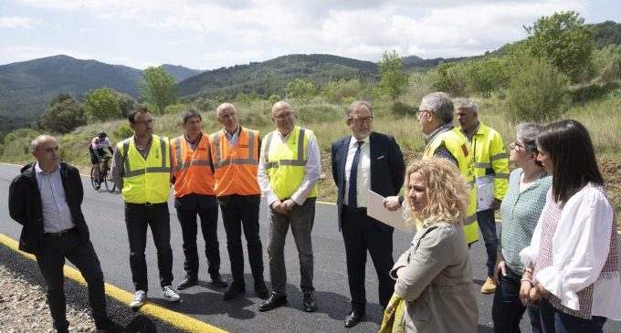 La Diputació de Castelló finalitza la primera fase de l'asfaltat de la carretera de Cabanes a Oropesa, en la qual invertirà en total 691.000 euros