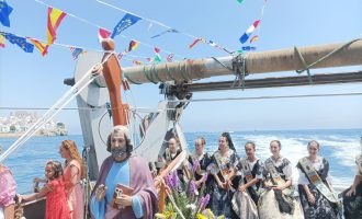 Peníscola recupera la processó marítima en la celebració del dia de Sant Pere