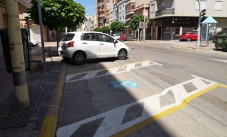 La Vall d'Uixó duplica las plazas de aparcamiento en la avenida Cor de Jesús