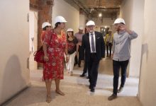 La Diputación acelera las obras de las aulas provisionales del edificio central de Penyeta Roja