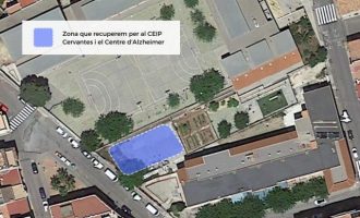 L'Ajuntament de la Vall d'Uixó recupera un solar de 600 m² per a ús del CEIP Cervantes i el Centre d'Alzheimer