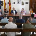 Martí estudia amb els alcaldes el contingut dels convenis singulars que la Diputació subscriurà amb els pobles afectats per l'incendi de Bejís