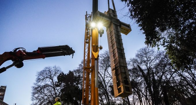 Compromís denuncia las amenazas sufridas en la retirada del monumento franquista del Parque Ribalta