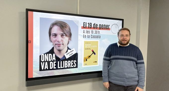 Juan Soto Ivars inaugurarà la nova edició de 'Onda va de llibres' amb la seua obra Nadie se va a reír
