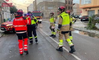 Els bombers de la Diputació atenen més de 60 serveis per la tempesta registrada a la Plana Baixa