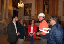Castellón acomete obras de mejora en el altar y la cúpula de la basílica del Lledó para volver a recibir a la patrona el 5 de mayo